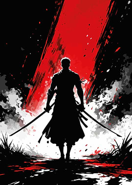 Samurai Warrior with 2 Swords