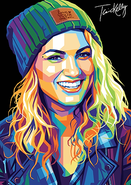 Colorful Portrait of Tori Kelly