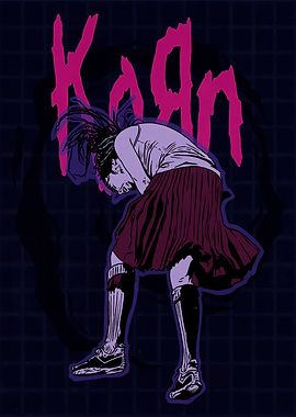 Korn Band Graphic with Person