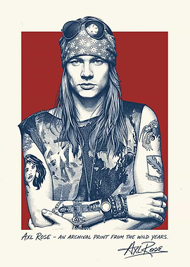 Axl Rose Archival Print