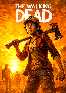 The Walking Dead Clementine with Axe