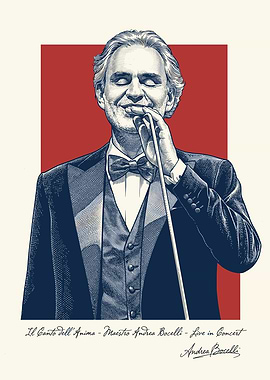 Andrea Bocelli Concert Poster