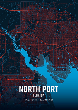 North Port Florida City Map