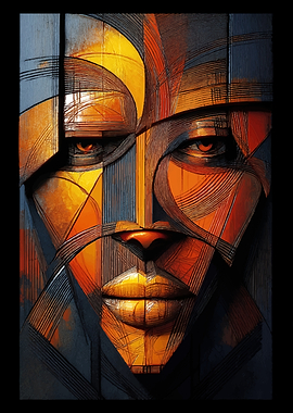 Abstract Portrait of a Face
