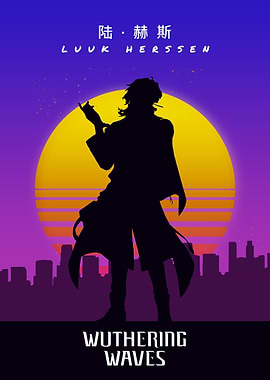 Wuthering Waves Luuk Herssen Retro Poster