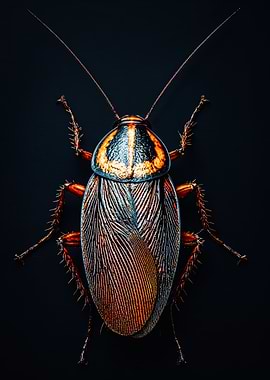 Detailed Cockroach Macro Nature Photography
