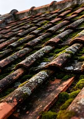 Mossy Terracotta Roof Tiles