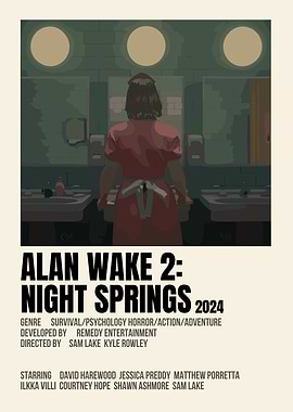 Alan Wake 2 Night Springs Poster