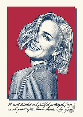 Engraved Portrait of Anne-Marie