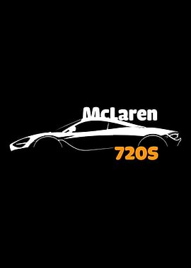 McLaren 720S Car Silhouette