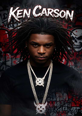 Ken Carson with diamond chains