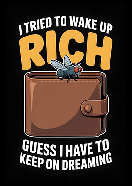 Fly on Wallet Funny Text Art