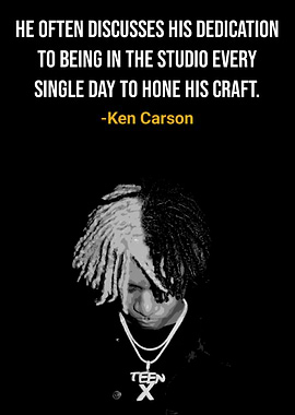 Ken Carson Quote with Portrait