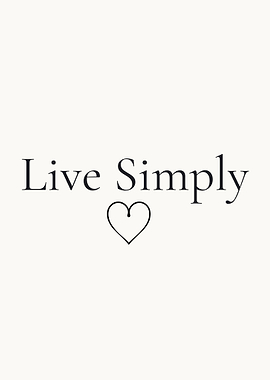 Live Simply Heart