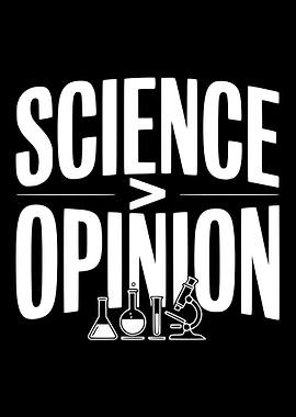 Science vs Opinion Text Art