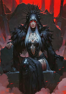 Dark Queen on Throne