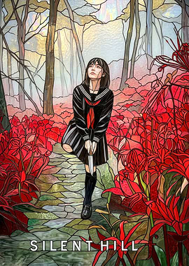 Silent Hill Stained Glass Art