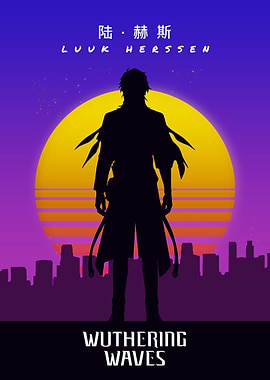 Wuthering Waves Luuk Herssen Retro Poster