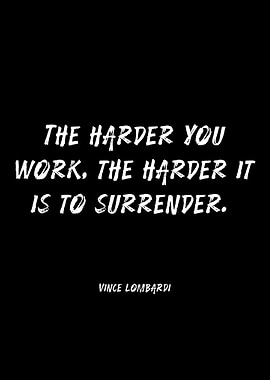 Vince Lombardi Quote on Hard Work
