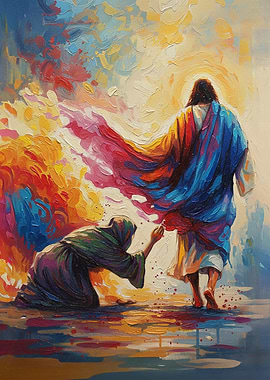 Jesus Healing a Woman