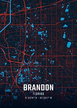 Brandon Florida City Map