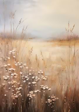 Field of Wildflowers Vintage