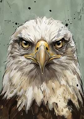 Close-up Portrait of a Bald Eagle