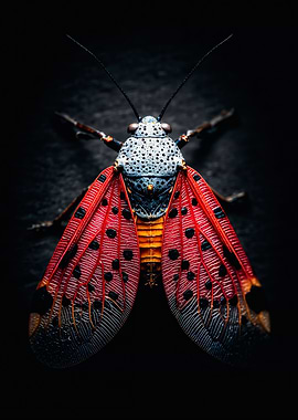 Red Spotted Lanternfly Macro Photography