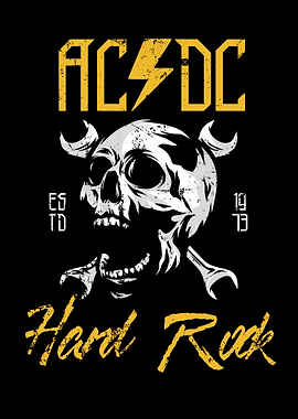 ACDC Hard Rock Skull Logo
