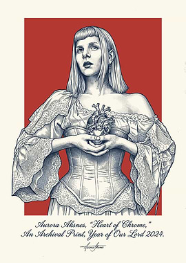 Aurora Aksnes 'Heart of Chrome' Archival Print