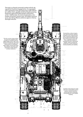 Detailed Tank Blueprint