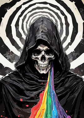 Grim Reaper Rainbow Vomit