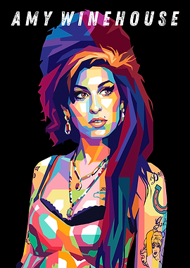 Amy Winehouse Pop Art Portrait
