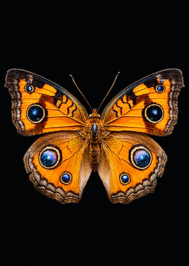 Orange Peacock Butterfly Macro Photography