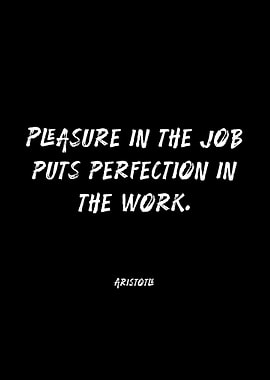 Aristotle Quote on Perfection