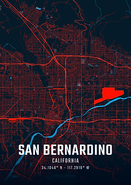 San Bernardino City Map