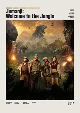 Jumanji Welcome to the Jungle Movie Poster