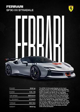 Ferrari SF90 XX Stradale Poster