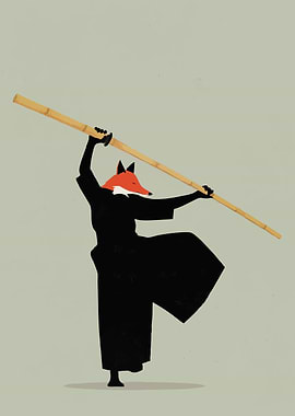 Fox Warrior with Bo Staff