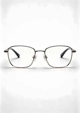 Silver Rectangular Eyeglasses