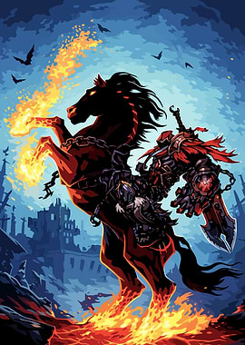 Fiery Horseman of the Apocalypse