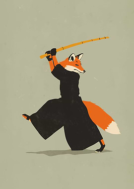 Fox Warrior with Bo Staff