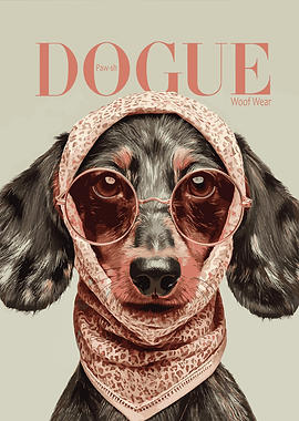 Dachshund Vogue Cover