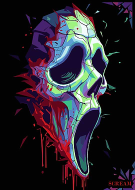 Scream Mask Pop Art