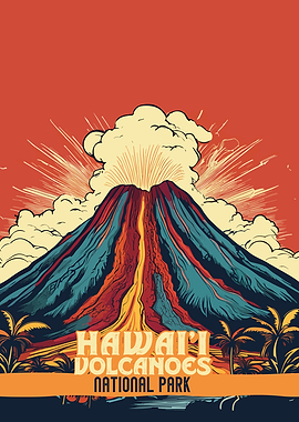 Hawaii Volcanoes National Park Poster