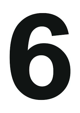 Black Number Six