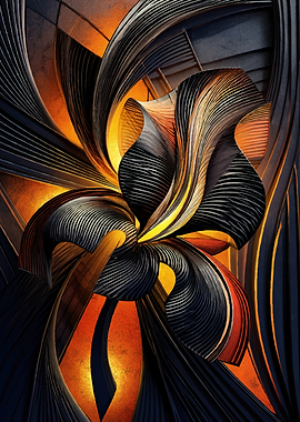 Abstract Floral Sculpture