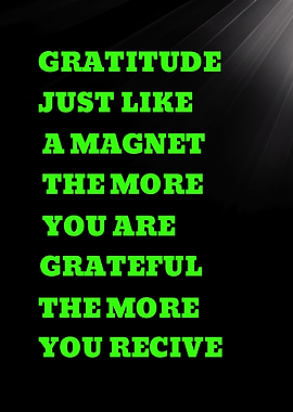 Gratitude Magnet Quote