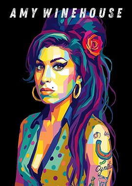 Amy Winehouse Pop Art Portrait