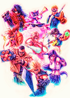 Final Fantasy VII Group Portrait